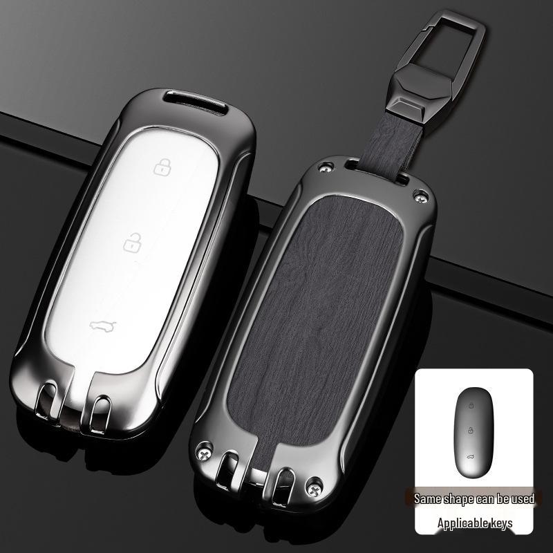 Чехол для ключа L9/L8/L7MAX: Премиальный металлический корпус, защита на одну пряжку для мужских ключей от машины
