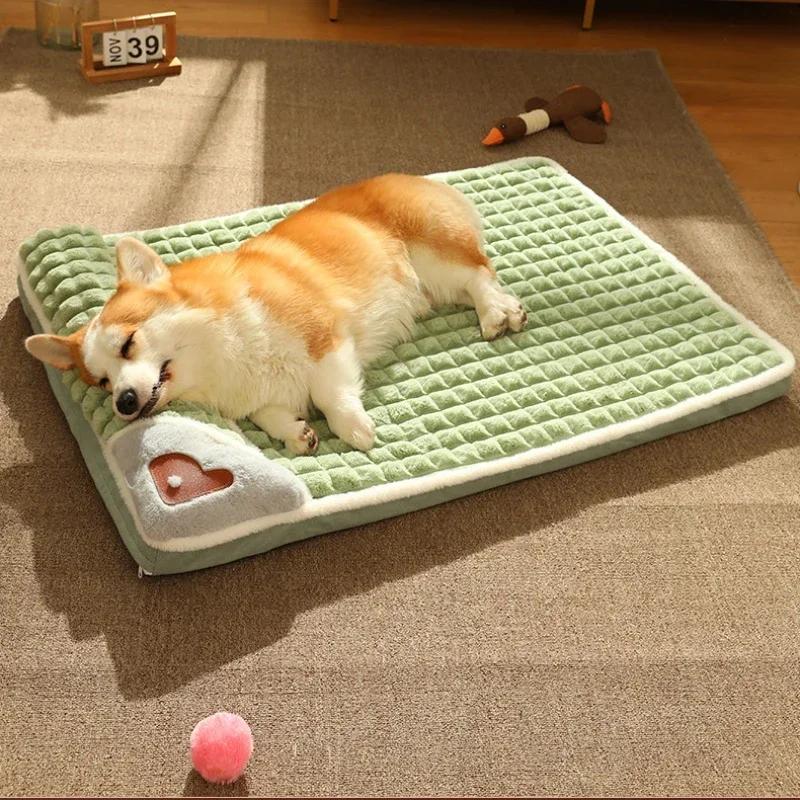 Pet Dog Bed Mat Protect Cervical Spine Detachable Dog House Indoor for Small Medium Large Dogs Bed Comfort Soft Pet Supplies