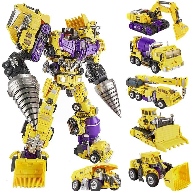 JINBAO 6 в 1 GT Разрушитель Игрушки Трансформация G1 Большой Scrapper Haul Mixmaster Hook KO Модель Робота Действия Подарки для Детей