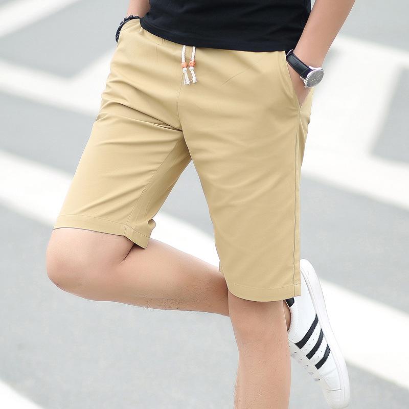 Летние мужские спортивные брюки, модные укороченные брюки, большие пляжные быстросохнущие брюки