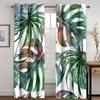 Scenic Curtains for Bedroom Window Curtains for Living Room Green Leaves Palm Tree Bedroom Cortinas Window Treatments