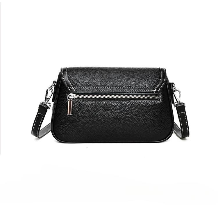 Bag Women's Fashionable Versatile Leather Bag New High-end Shoulder Oblique Span Bag Simple Foreign Texture Trendy Bag