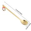 Fashion Christmas Xmas Gifts Coffee Spoon Stainless Steel Tableware Table Ornament