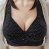 Women Push Up Full Coverage Bra Deep-v Wireless Lace Bra For Comfortable All-day Wear