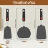 3Pcs Silicone Spatula for Non Stick Pots High-temperature Resistant Household Stir Fry Spatula Utensils Kitchen Cooking Tools