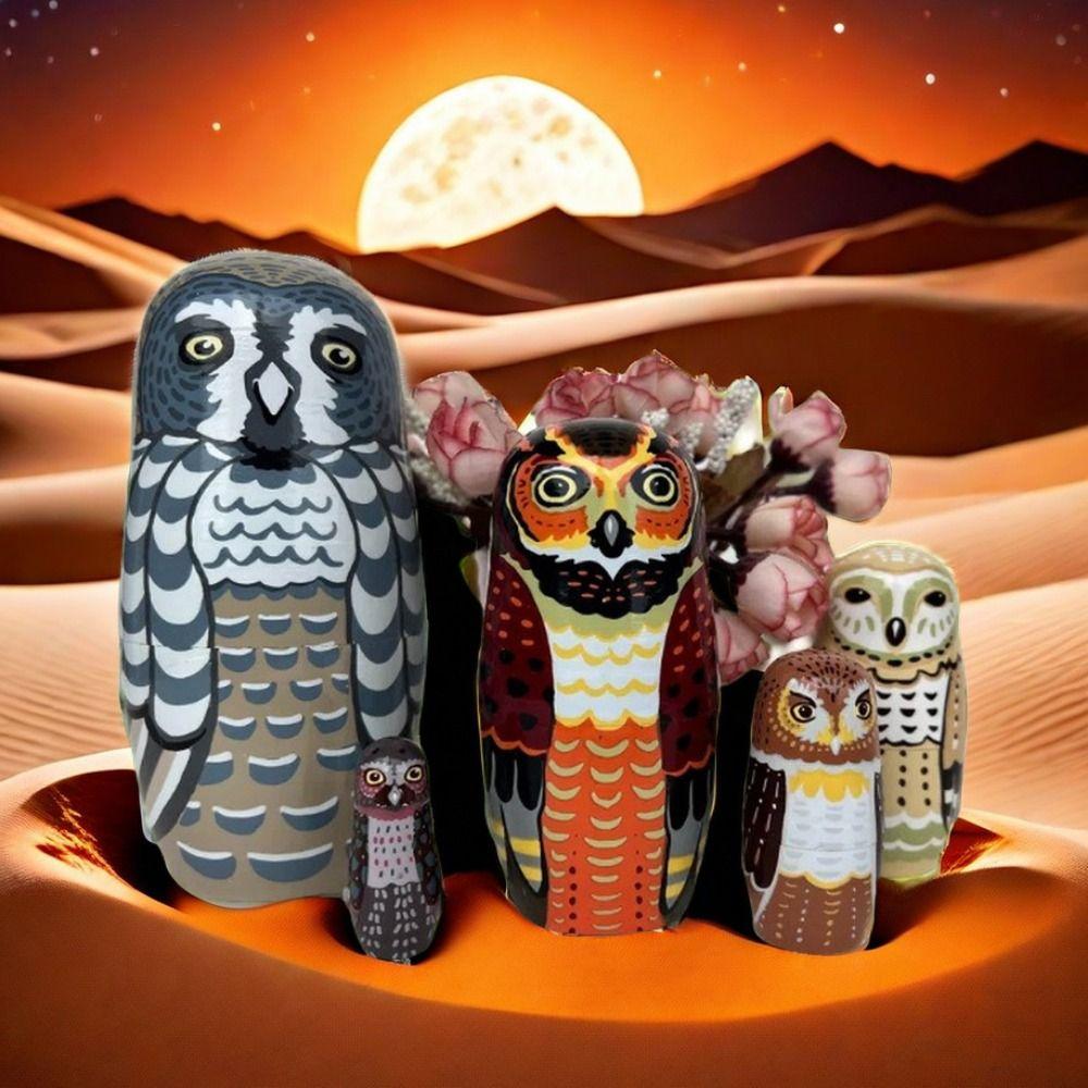 Деревянные матрешки 5 слоев, складывающиеся куклы, рождественский фестиваль, подарок, матрешка, игрушки, декор, поделки