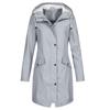 Womens Waterproof Raincoat Ladies Outdoor Wind Rain Forest Jacket Plus Size Coat