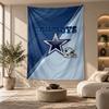 Декоративный гобелен, Настенное искусство с принтом Dallas Cowboys, Легкое настенное панно для фона спальни
