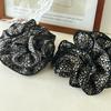 Oversized Ruffle Edge Floral Hair Bands High Volume Visual Enhancing Scrunchies Pastoral Style Aesthetic Hair Pieces