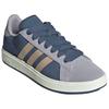 adidas Grand Court Base 00-х Удобные Универсальные Прочные Низкие Кроссовки Унисекс Кроссовки Серые Синие KK1405