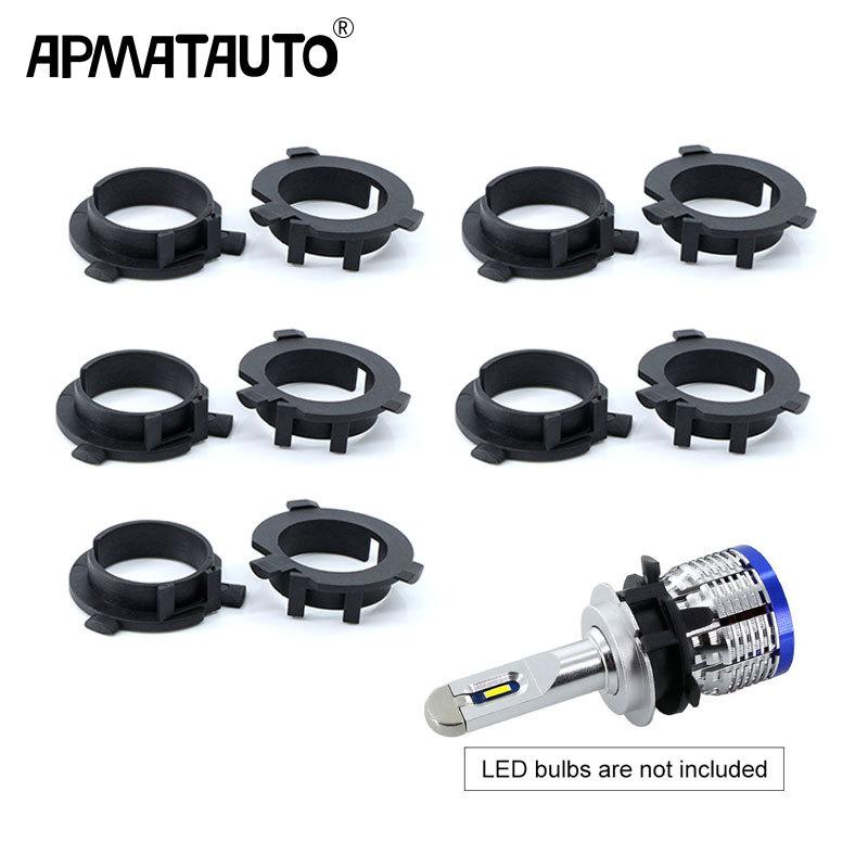 10pcs LED H7 Bulb Holder Adapter for Hyundai Veloster i30 H7 LED headlight headlamp H7 base adapter for KIA K4 K5 Sorento CEED