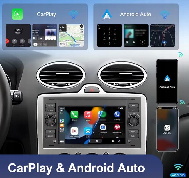 Radio Gps Android Ford Focus Kuga S-Max C-Max Carplay Wifi Bt Mp3 4Gb 64Gb