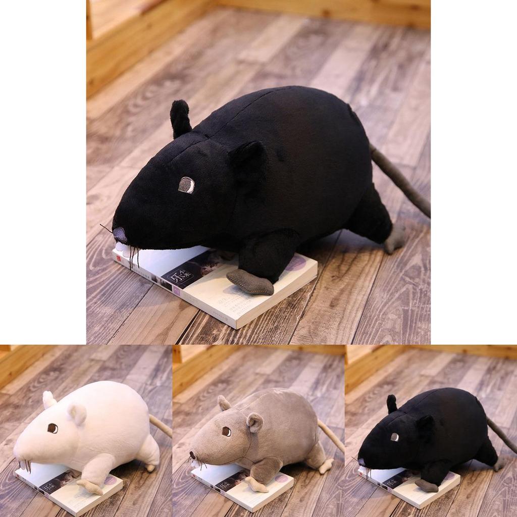 Ужасная черная крыса плюшевая игрушка для детей и взрослых 20 см мягкая и приятная на ощупь набивная кукла