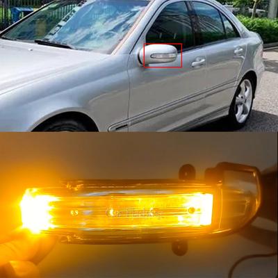 Для Mercedes Benz C-Class W203 C230 C240 C280 C320 C350 2001 - 2007 Автомобильный светодиодный указатель поворота в зеркале бокового вида
