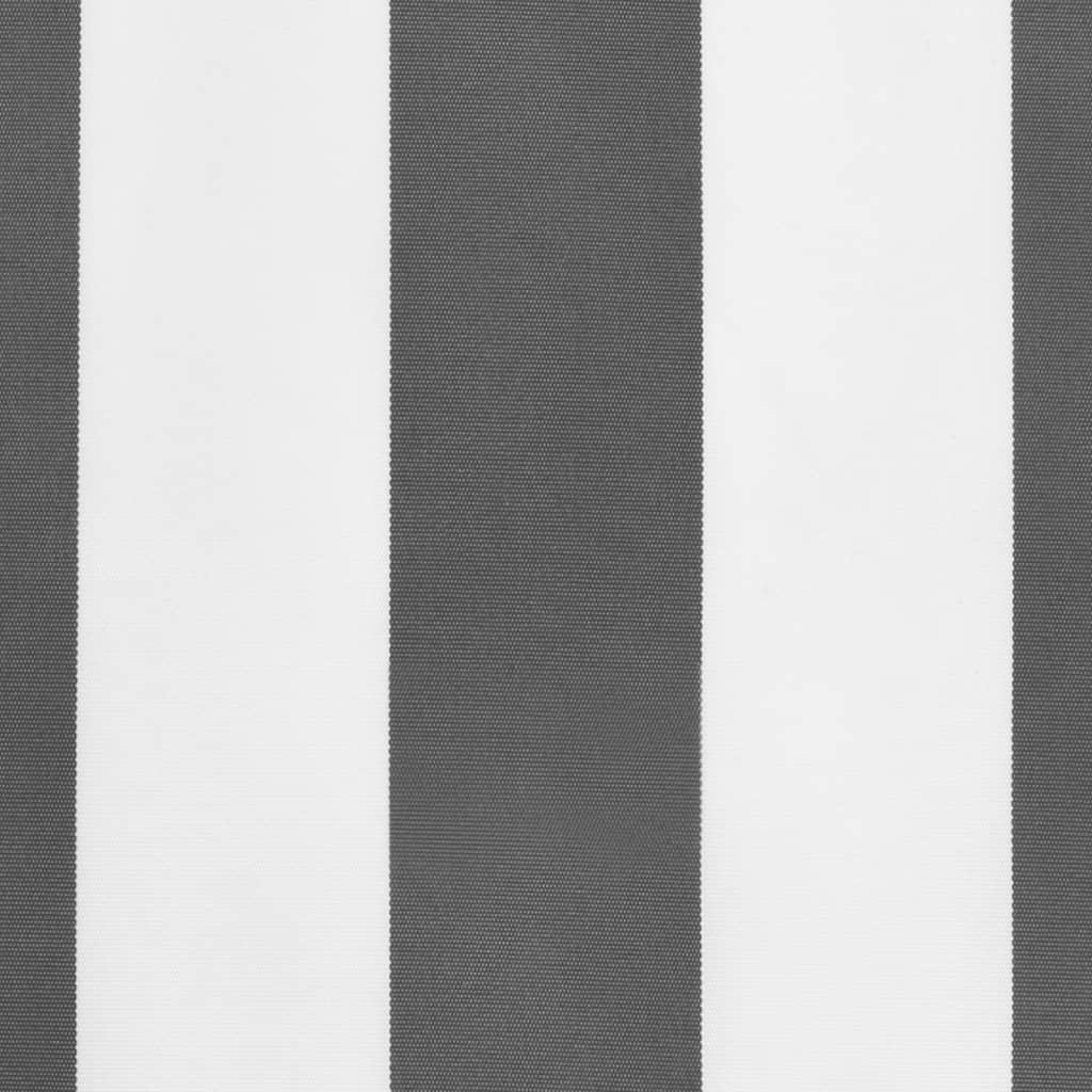 Awning Valance Anthracite and White Striped 3.5 m