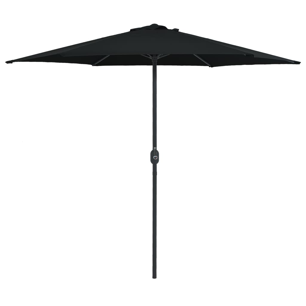 Aluminum Mast Sun Umbrella 270 x 246 cm Black