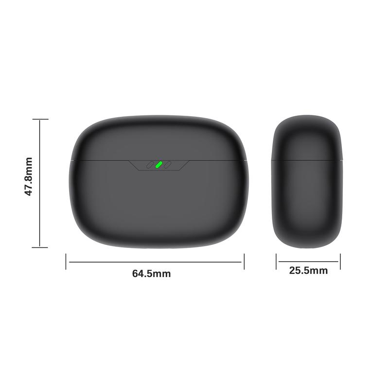 Зарядный кейс для JBL Wave Beam/JBL Vibe Beam - 600 мАч, Беспроводная Bluetooth-зарядка, Запасной, Для порта Type-C, Без наушников