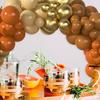 Осенний набор арки из воздушных шаров, оранжевый, золотой, кленовый лист, День благодарения, день рождения, свадьба, вечеринка
