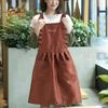 Kitchen Apron Adjustable Dirt-resistant Wavy Edge Useful Women Men Kitchen Apron Chef Workwear Household Supplies