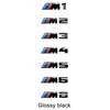HBSW4 3D ABS Car Trunk Lid Sticker BMW M Emblem for M1 M2 M3 M4 M5 M6 M7 M8 E46 E36 E34 F10 E90 F30 E60 E53 E30 E92 E Series