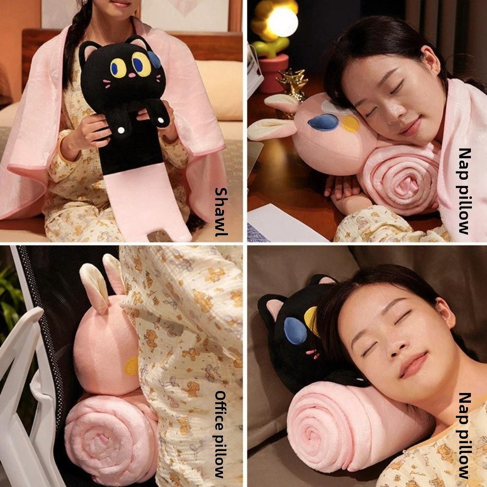 Sleep Cloak Shawl Blanket PP Cotton Swaddlings Cartoon Cartoon Doll Nap Blanket  Office Nap