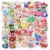 60-Piece Waterproof Food Graffiti Sticker Set for Creative Decoration
