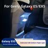 Для Geely Galaxy E5/ EX5 Автомобильный Транспортный Средство Окружающий USB-порт Светодиодный Ночной Автомобильный Светильник для Чтения Дышащий Свет