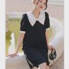 Spring & Summer Square Collar Cotton Maternity Dress, Loose A-Line Mid-Length Design for Going Out