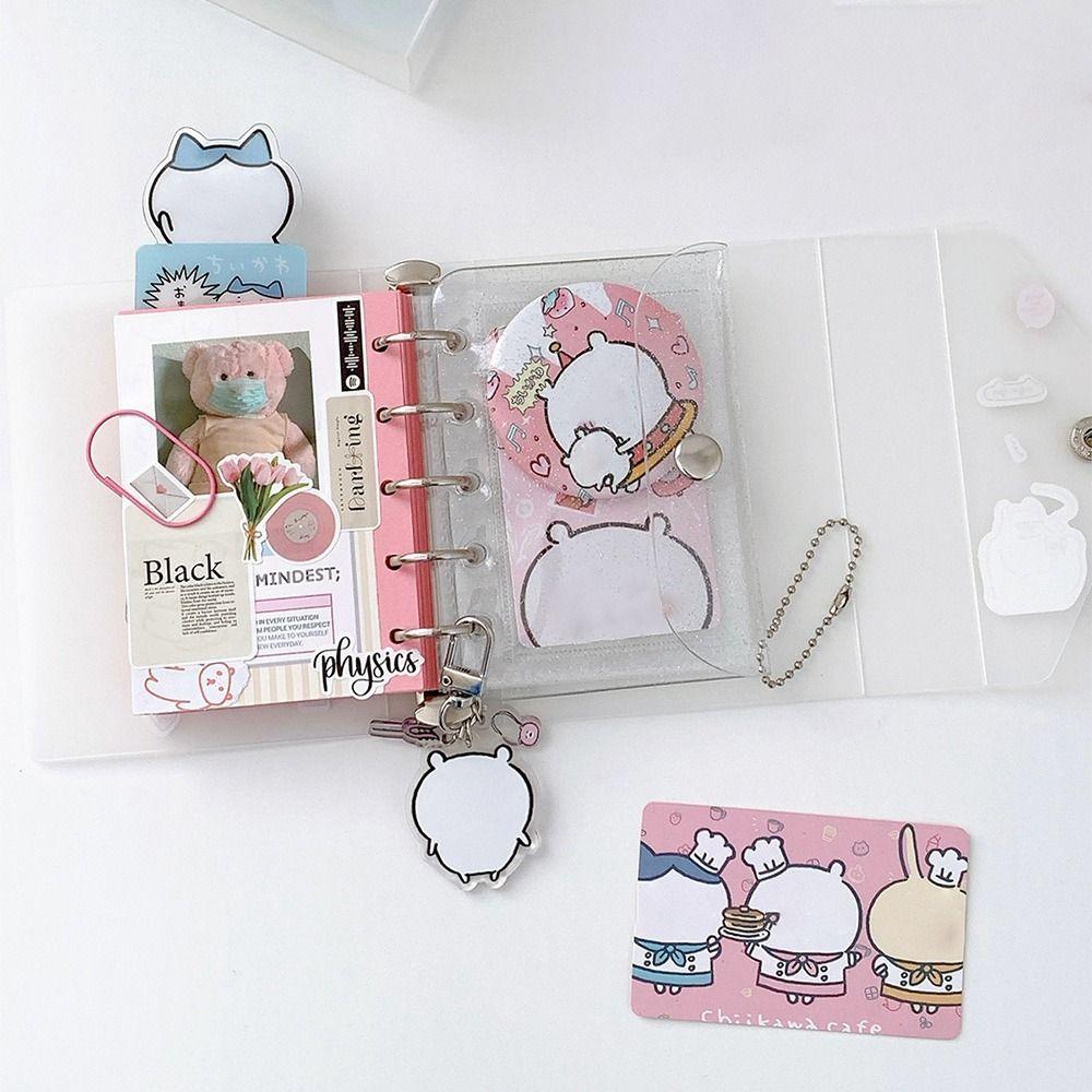 Канцелярские принадлежности Блокнот на кнопке M5/A7 Держатель для фотокарточек Подарочный блокнот с отрывными листами для студентов