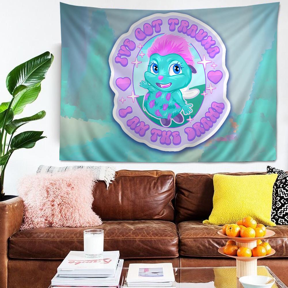 It Is Bibbles Binch Printed Large Wall Tapestry Indian Buddha Wall Decoration Witchcraft Bohemian Hippie Wall Art Decor