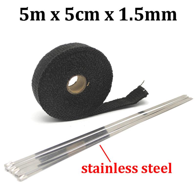 Motorcycle  Header Heat Wrap Resistant Tie Manifold Insulation Cloth