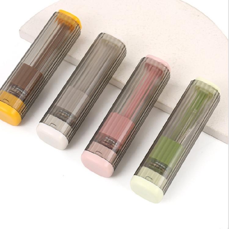 Магнитный цилиндр для хранения игл Прозрачный контейнер с кнопочным механизмом для швейных принадлежностей