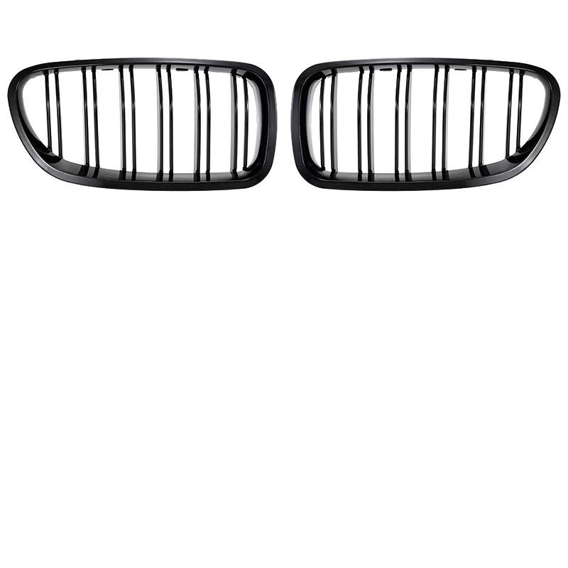 Black Front Kidney Double Slat Grill Grille For BMW 5 Series F10 F18 520 523 525 530 2010-2017 Dual Line Racing Grills