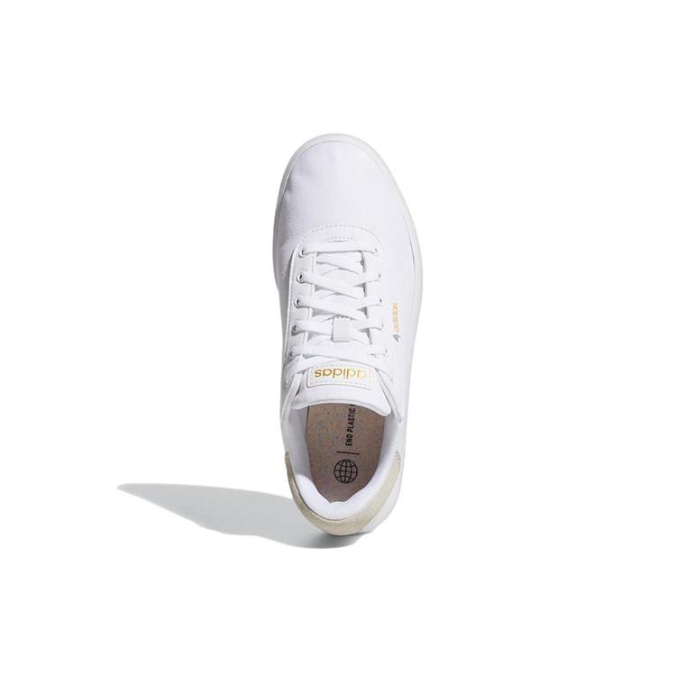 adidas Женские кроссовки на платформе Court Platform Cln 'White Gold Metallic' GZ1689