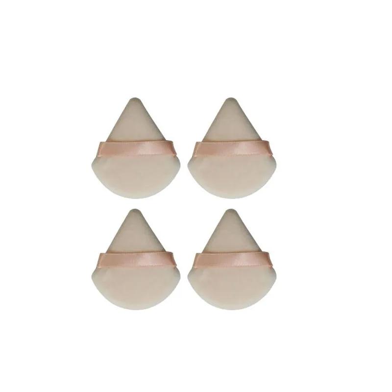 2/4/6/10Pcs Mini Triangle Powder Puff Face Makeup Sponge Cosmetics Soft Cotton Face Washable Velvet Makeup Puff Tools