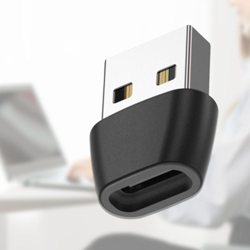 USB to Type C Adapter Supports QC3.0 Fast Charging and Fast Speed Data Transfer for Laptops Charger