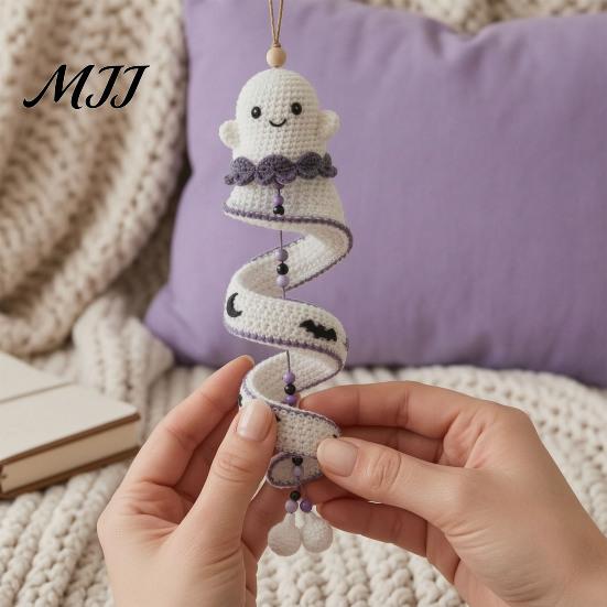 Набор пряжи для вязания крючком с аксессуарами, DIY-набор, Форма: Призрак/Пингвин/Олень/Пряничный человечек/Тыква, Спиральный фестиваль, Набор для изготовления сувениров ручной работы, Творчество