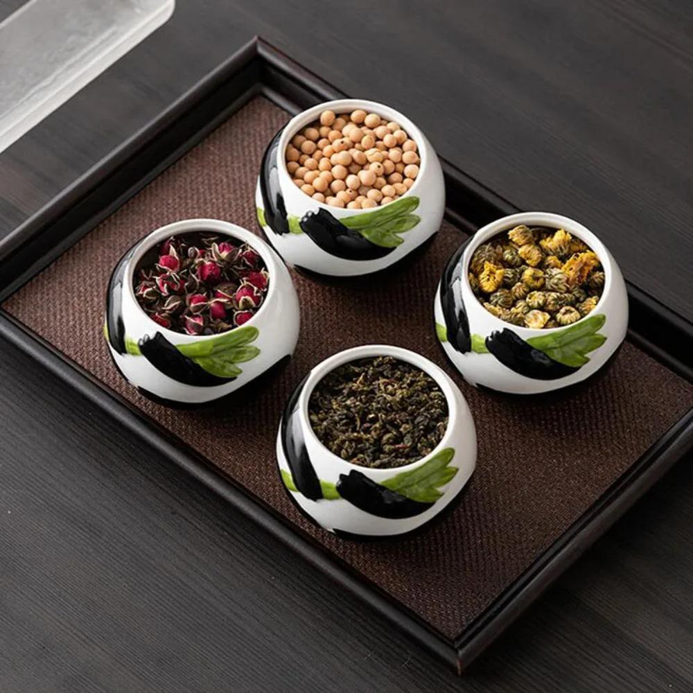 Moisture-proof Panda Tea Jar Cartoon Pattern Tea Box Creative Seasoning Storage Tank  Souvenir