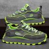 Зеленые кроссовки, мужская повседневная обувь на платформе, мужские спортивные кроссовки, дышащие сетчатые кроссовки, летний уличный стиль