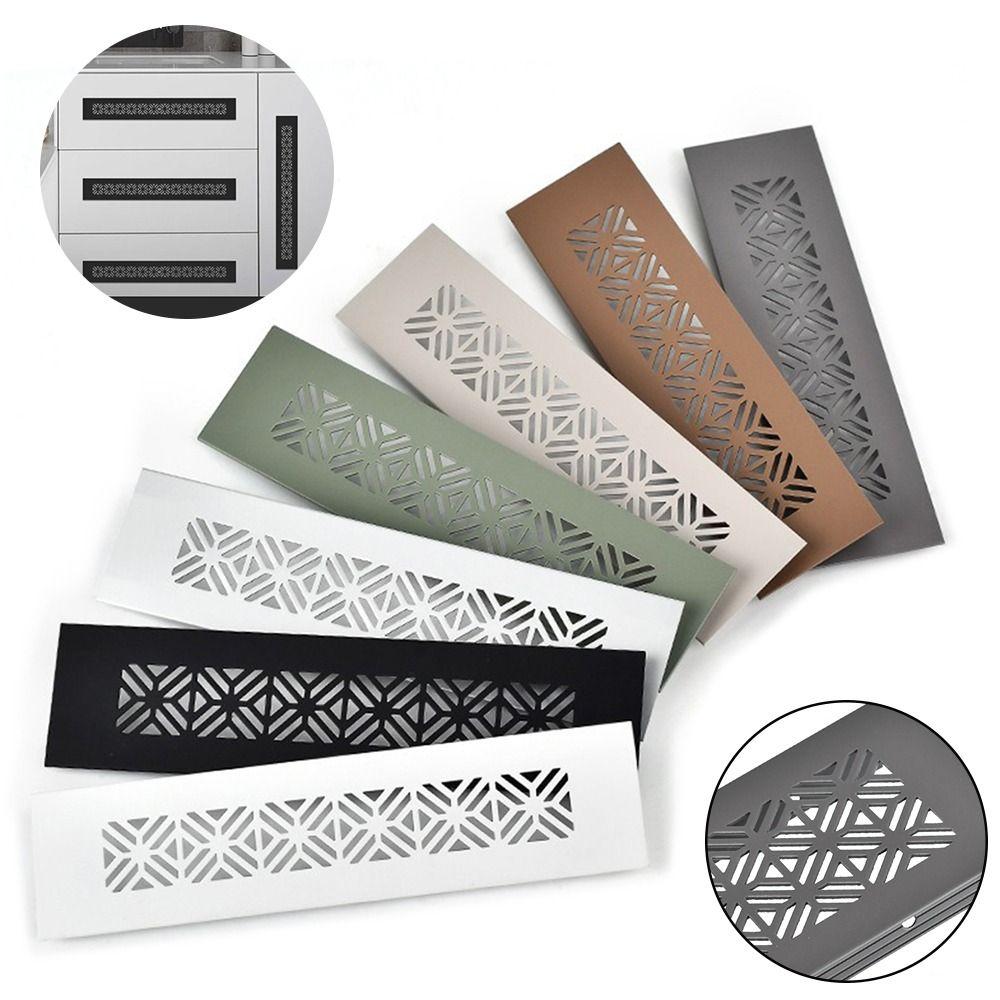 Крышка вентиляционных отверстий из алюминиевого сплава Прямоугольная 50/80 см шириной Декор вентиляционного отверстия Жалюзи Дышащая сетка Решетка вентилятора Крышка