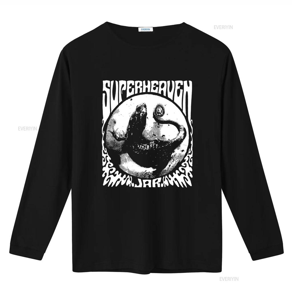 Футболка Superheaven Уникальный дизайн с принтом монстра для мужчин Стильная и удобная уличная одежда винтажная Стирка Повседневная