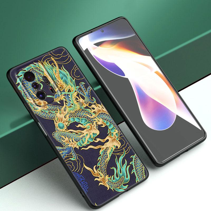 Чехол для телефона Japan Wave Anime Dragon для Xiaomi Mi A2 8 9 SE Note 10 10T 11 12 Lite 9T 11T 12S 12T Pro A3 6X 12X TPU черный чехол