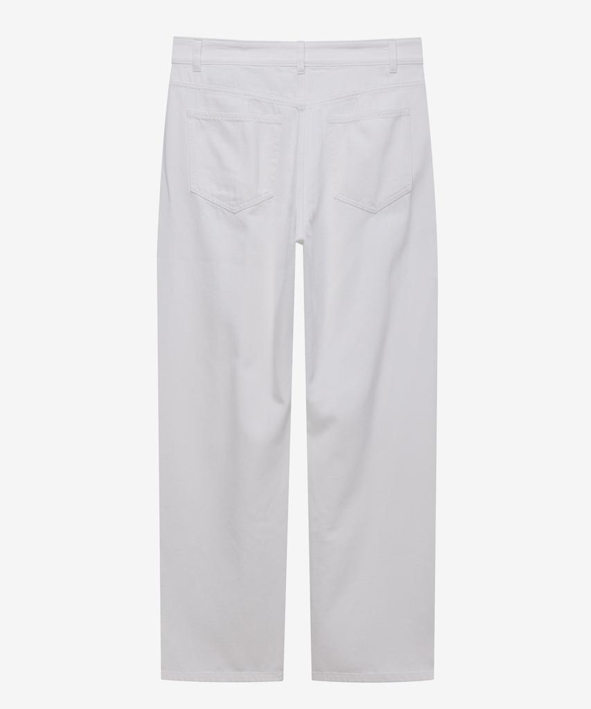 MINDBRIDGE [Couture] 9Oz Wide One-Pleat White Denim Pants