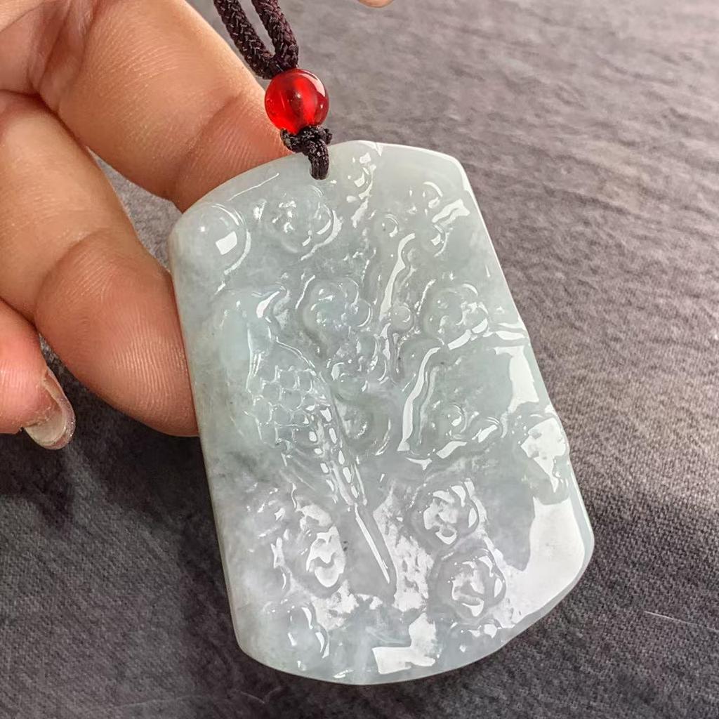 Burma A-Grade Natural Jade Leaf Pi Xiu Pendant