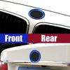 BLT1 1 Piece Front and Rear Logos 82mm/74mm Front and Rear Badge Decorative Rings Suitable for BMW 3 Series 5 Series 320LI 520LI