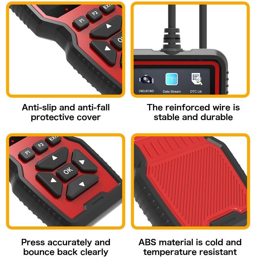 Сканер V519 OBD2 с цветным экраном и многоязычной поддержкой для диагностики неисправностей автомобиля