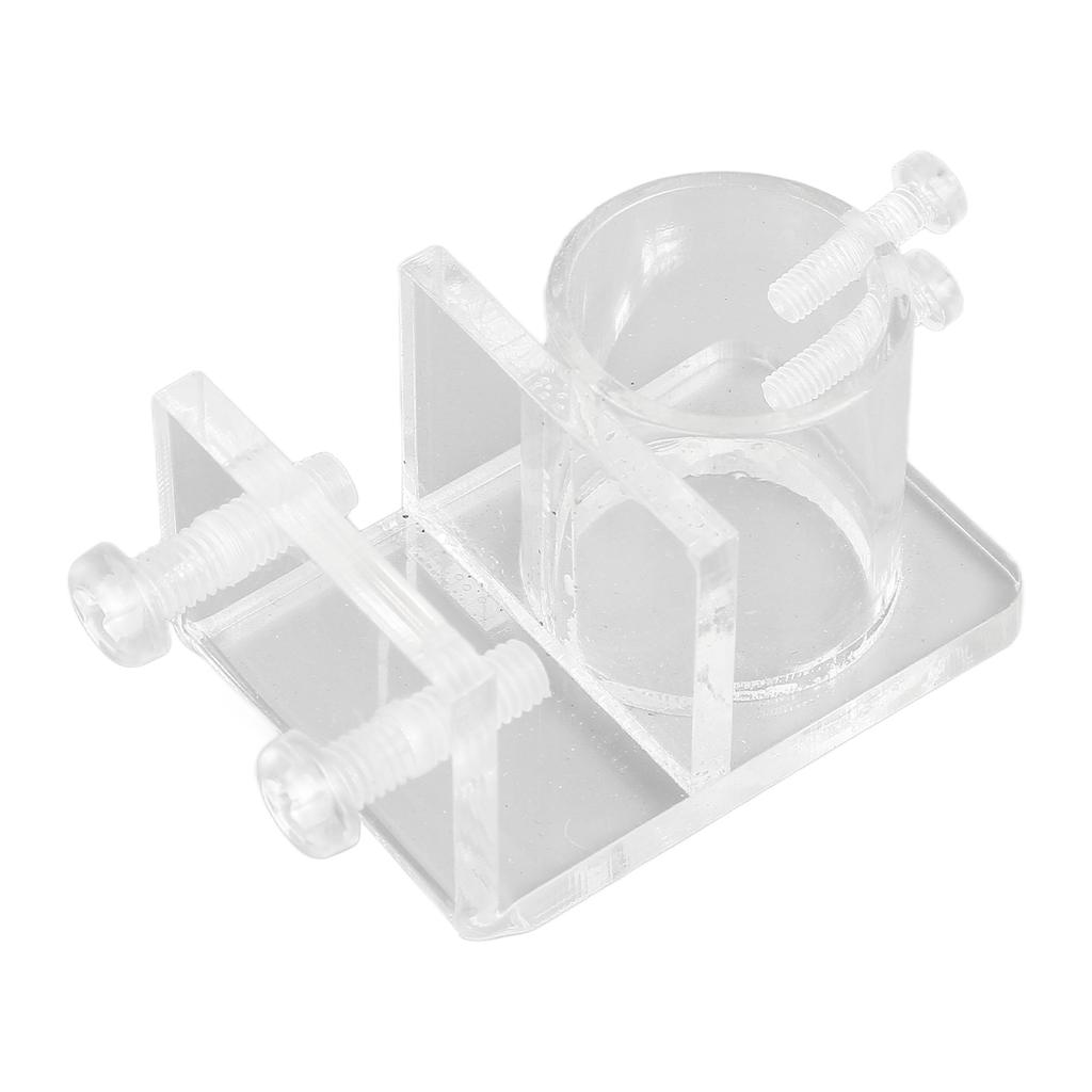 Aquarium Water Pipe Clamp Professional High Transmittance Acrylic Fish Tank Pipe Clip for Fish Tank Aquarium Single