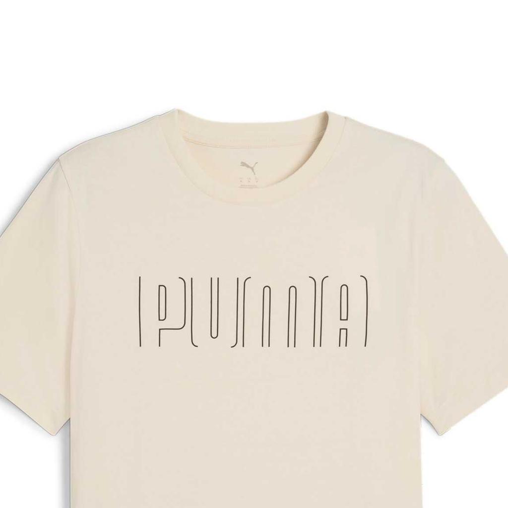 Puma Дышащая мягкая удобная футболка с круглым вырезом и коротким рукавом для мужчин, цвет Off-White 688934-87