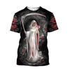 Skull Girl And Rose 3D All Over Printed Men T Shirt Summer Style Casual Short Sleeve Tee Shirts Unisex Street Cool Tshirt