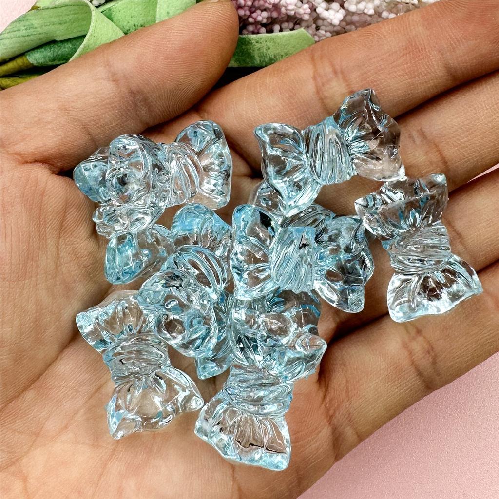 Handmade Accessories Transparent Acrylic Crystal Jewelry Candy 10Pcs Fashion Making Material 16*24.2mm DIY Phone Chain Beads  Beads